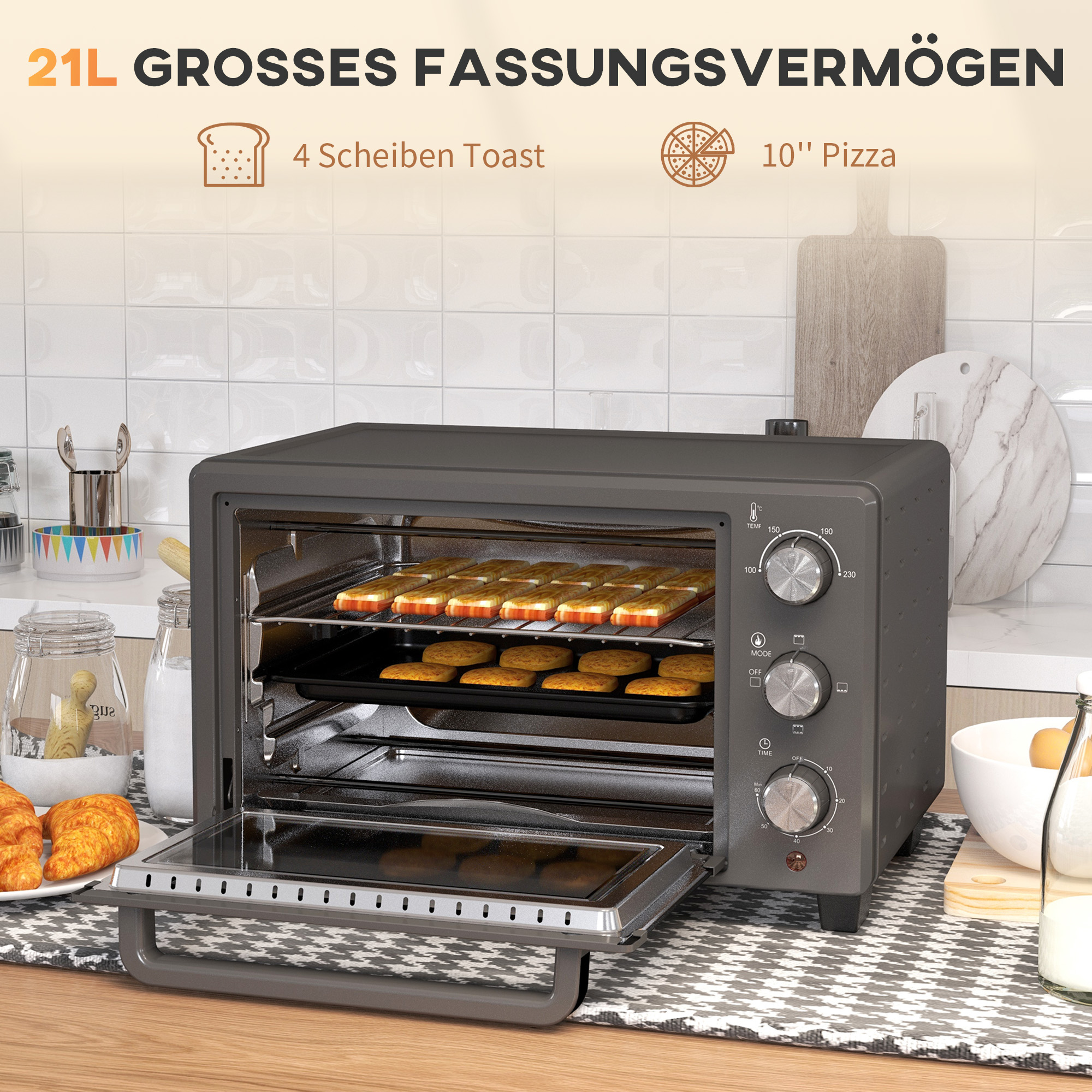 Miniahi, 21 l, 1400 W, hall, roostevaba teras - Pilt 4