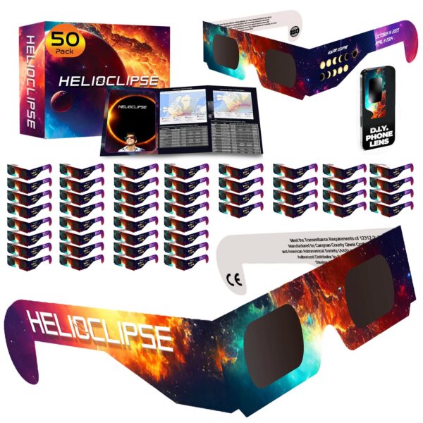 Helioclipse päikesevarjutuse prillid, 50 paari